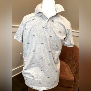 American Eagle AEO Men’s Flex Polo Shirt Bicycle design Small Awesome!